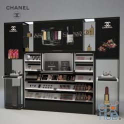 3D model Chanel Cosmetics Display (Vray)