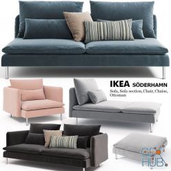 3D model Furniture set IKEA SODERHAMN