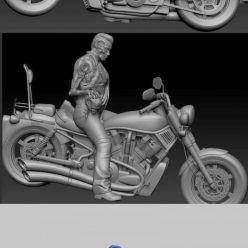 3D model Terminator on Bike – 3D Print