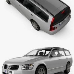 3D model Nissan Stagea 2001