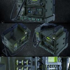 3D model Tactical Radio Communication PBR