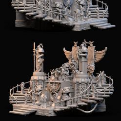 3D model Warhammer 40k Diorama