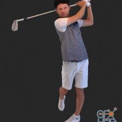 3D model Golfer