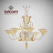 3D model Chandelier 1425-8 D CR ORO by Sylcom