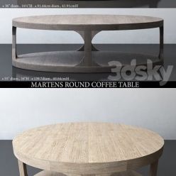 3D model MARTENS ROUND COFFEE TABLE