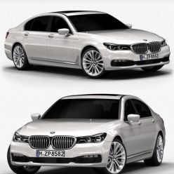 3D model BMW 7 Series 2016 car