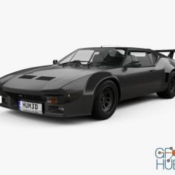 3D model De Tomaso Pantera GT5-S 1984