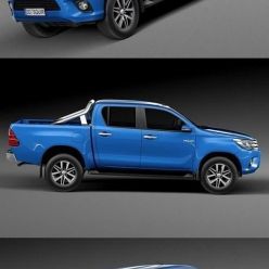 3D model Toyota Hilux Double Cab 2016