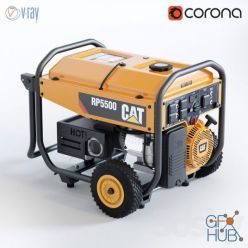 3D model Portable generator CAT RP 5500