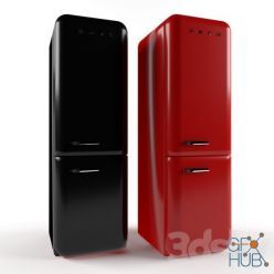 3D model Refrigerator Smeg FAB32RRD3