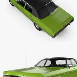 3D model Car Dodge Polara Hardtop Coupe 1970