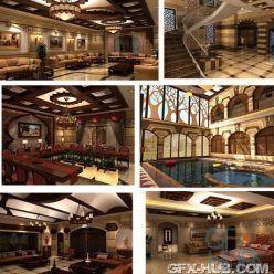 3D model Interior Decorators Middle Eastern