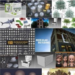 3D model Cuberbrush 3D Models Collection October 2020