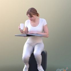 3D model 3D people - 10490 Anastasia (Vray)