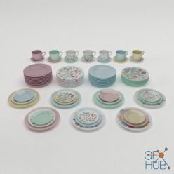 3D model Popi porcelain tableware