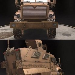 3D model Mine Resistant Ambush Protected Vehicle MaXXPro PBR