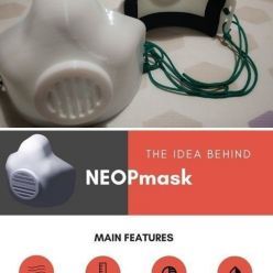 3D model NEOPMask - 3D Printable mask with exchangeable filter