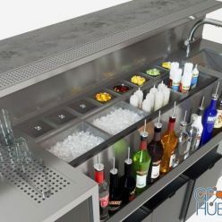 3D model Bar station