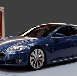 3D model Tesla Model S 2016 car