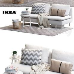 3D model Sofa by IKEA SODERHAMN 2