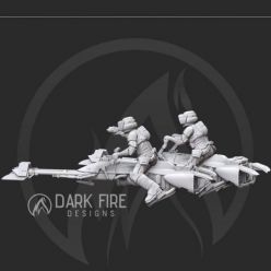 3D model Imperial Recon Trooper Speeder Team – 3D Print