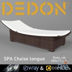 3D model Deckchair SPA Chaise longue (Vray, Corona)