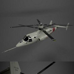 3D model Sykorsky S-69 Concept Helicopter PBR