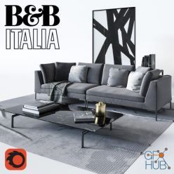 3D model B & B Italia Sofa Charles