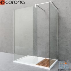 3D model Shower screen and shower tray Bettentry
