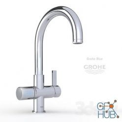 3D model Grohe Blue faucet for kitchen