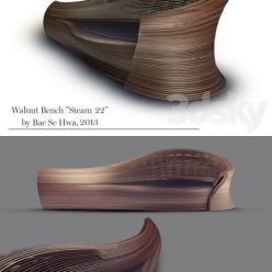 3D model Walnut Bench & Steam 22 by Bae Se Hwa