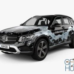 3D model Mercedes-Benz GLC-Class (X205) F-Cell 2016 car