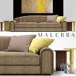 3D model Malerba Red Carpet sofa