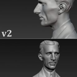 3D model Nikola Tesla Bust – 3D Print