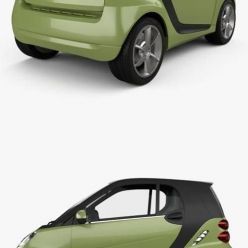3D model Smart Fortwo 2011 car