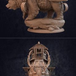 3D model Ursalioth Giant Bear – 3D Print