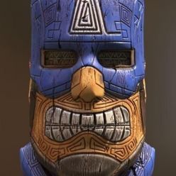 3D model Tiki – Captain America – 3D Print