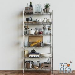 3D model Shelves section OMAR by IKEA
