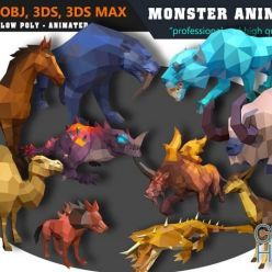 3D model Cubebrush – Animals Monster Cartoon Collection – Animated