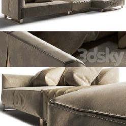 3D model Longhi fold sofa