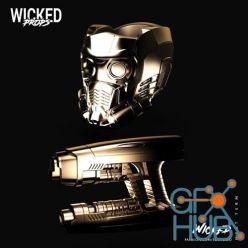 3D model 3DWicked - Starlord Mask – 3D Print