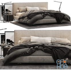 3D model Modern bed Richard by B&B Italia