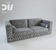 3D model DV homecollection sofa 240 VELVET