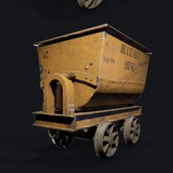 3D model Mine Cart PBR