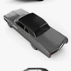 3D model Buick Wildcat convertible 1963 car