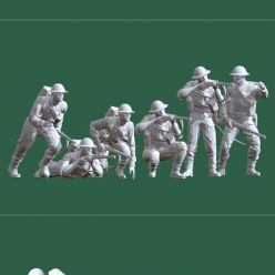 3D model British soldiers ww2 – 3D Print