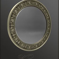3D model Vintage mirror (max, obj)