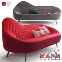 3D model Kare Design Sofa Isobar