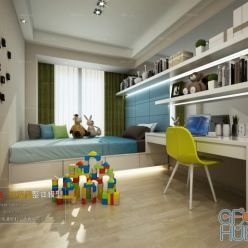 3D model Bedroom Space A019