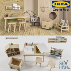 3D model IKEA Flisat set